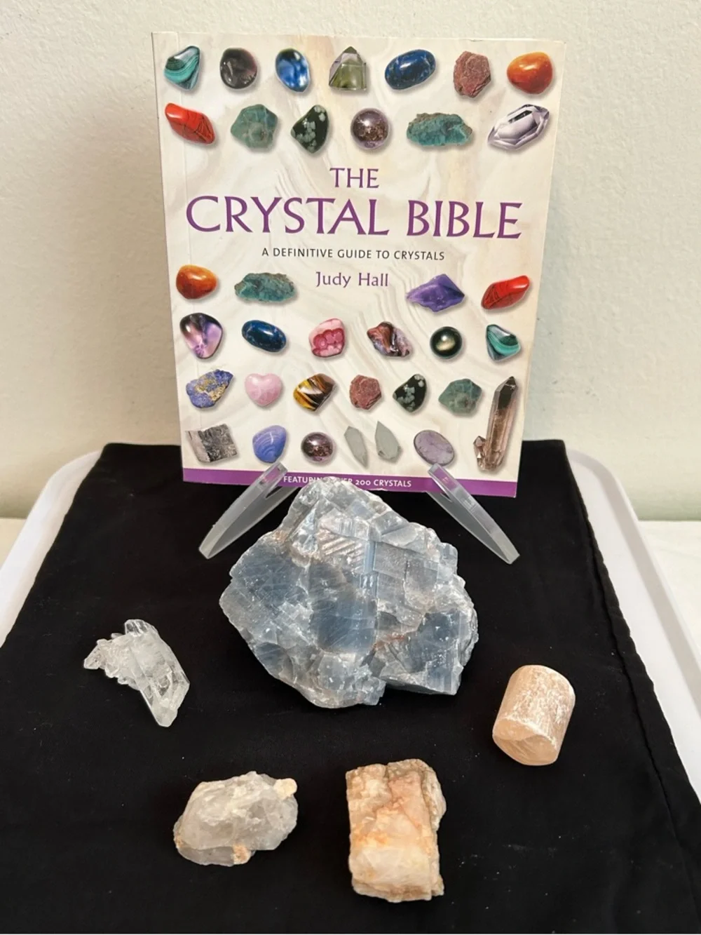 Crystal Bible: A Definitive Guide to Crystals Crystal Set -large Blue Calcite